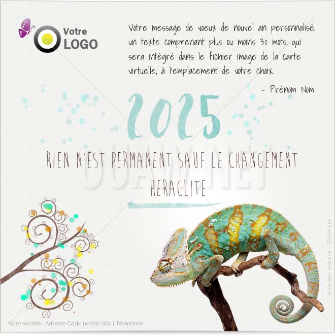 ECVN14 - Ecard professionnelle 2025Caméléon