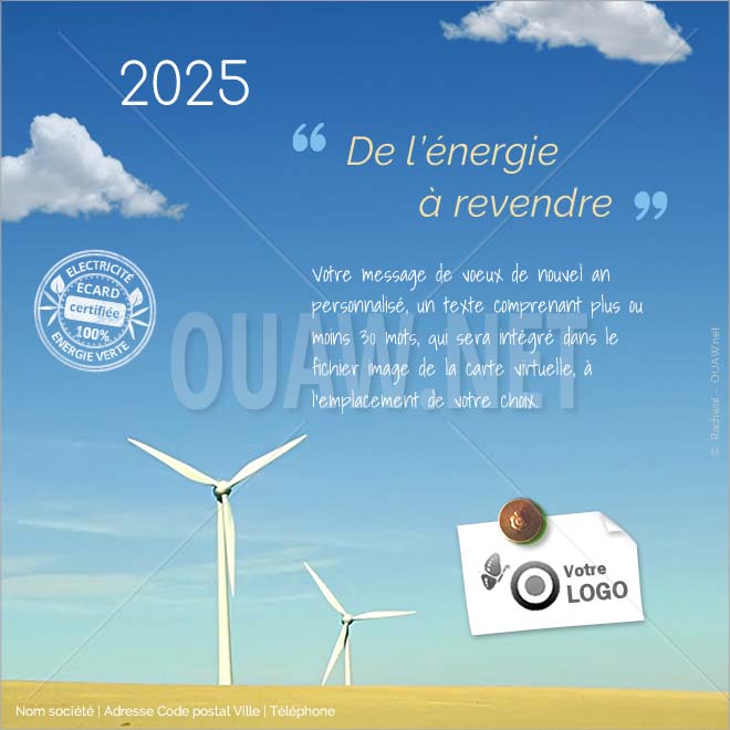 ECVN 17 - Carte de voeux Energie à revendre