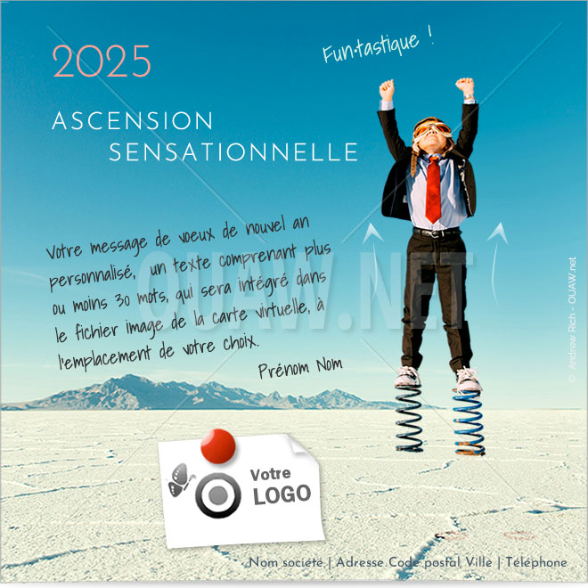 Ecard Entreprise Voeux ECVN 138 - Ascension sensationnelle