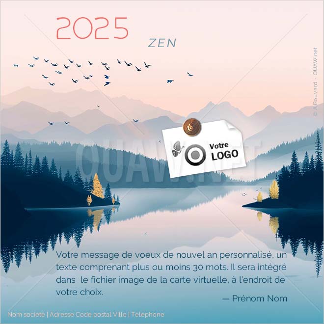 ECVN 161 - Voeux virtuels entreprise, paysage ZEN