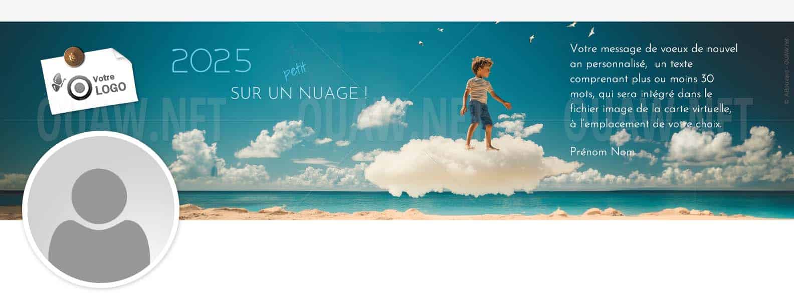 EBIN 173 - Bannière Linkedin, être sur un petit nuage